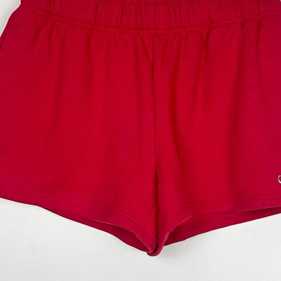 Alo Yoga Accolade Crew Neck Pullover And Accolade Short Set In Bold Red - Picture 13 of 15